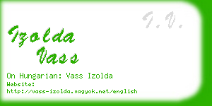 izolda vass business card